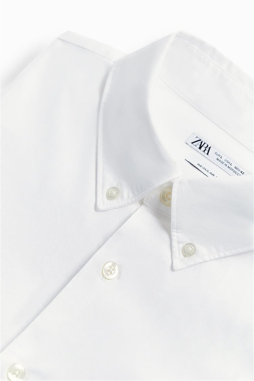 Likralı Gömlek-Beyaz