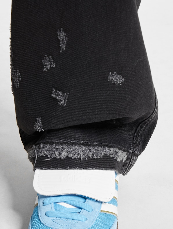 Loose Fit Jeans-Antrasit-Gri