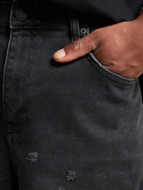 Loose Fit Jeans-Antrasit-Gri