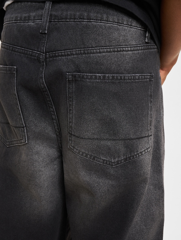 Loose Fit Jeans-Antrasit-Gri