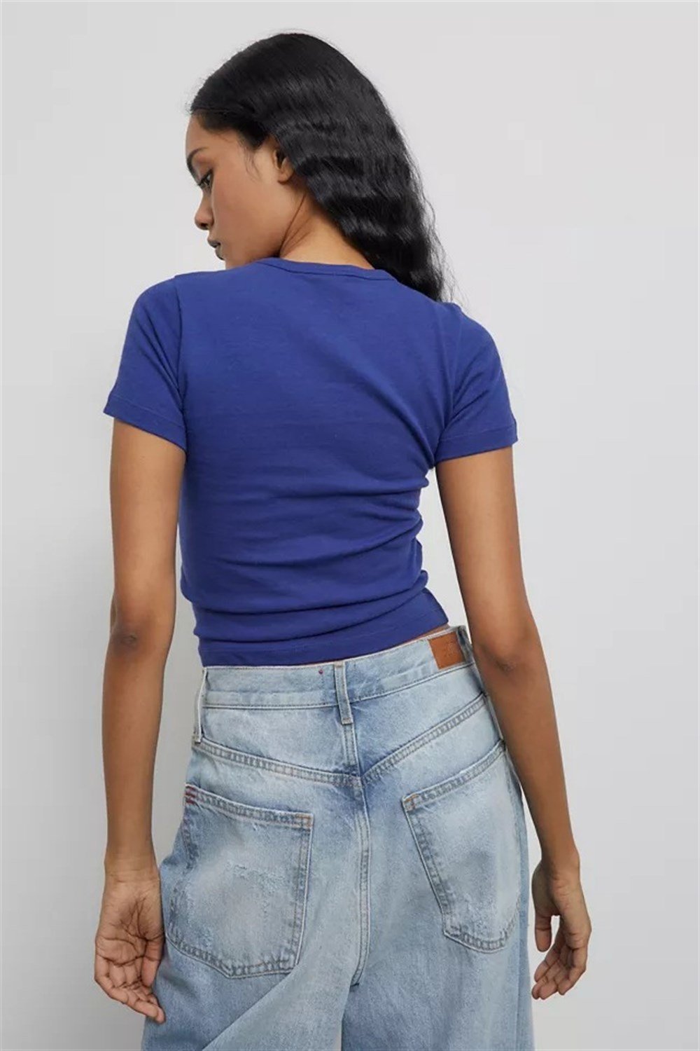 Love İs kind  Tshirt Saks Mavi