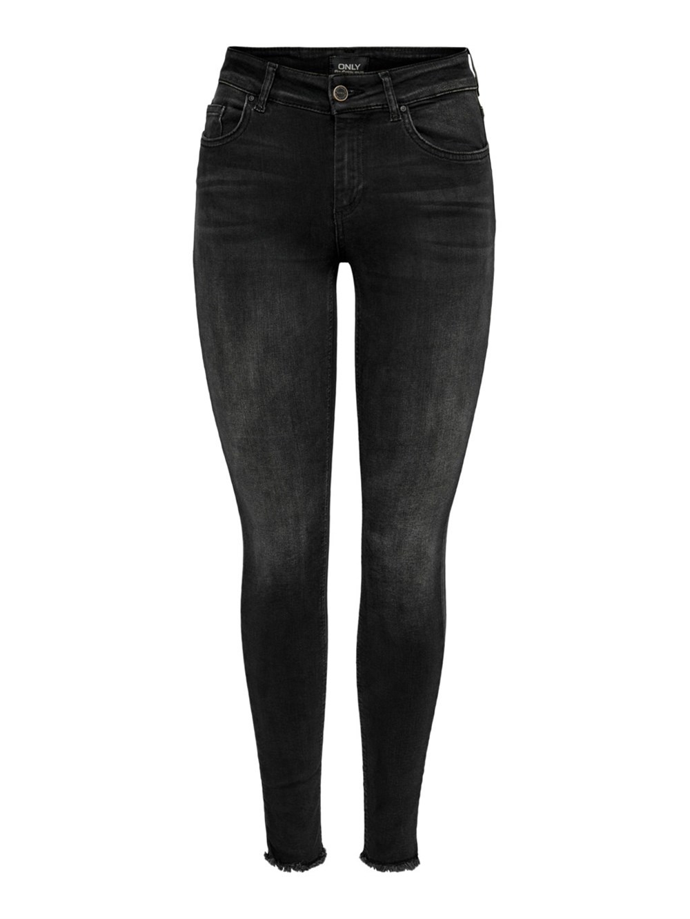MID ANKLE SKINNY FIT JEANS-Antrasit
