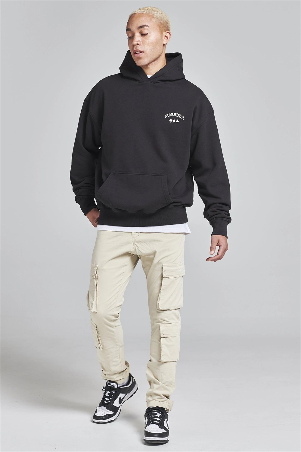 Önden Cepli Fremont Kargo    Pantolon Krem