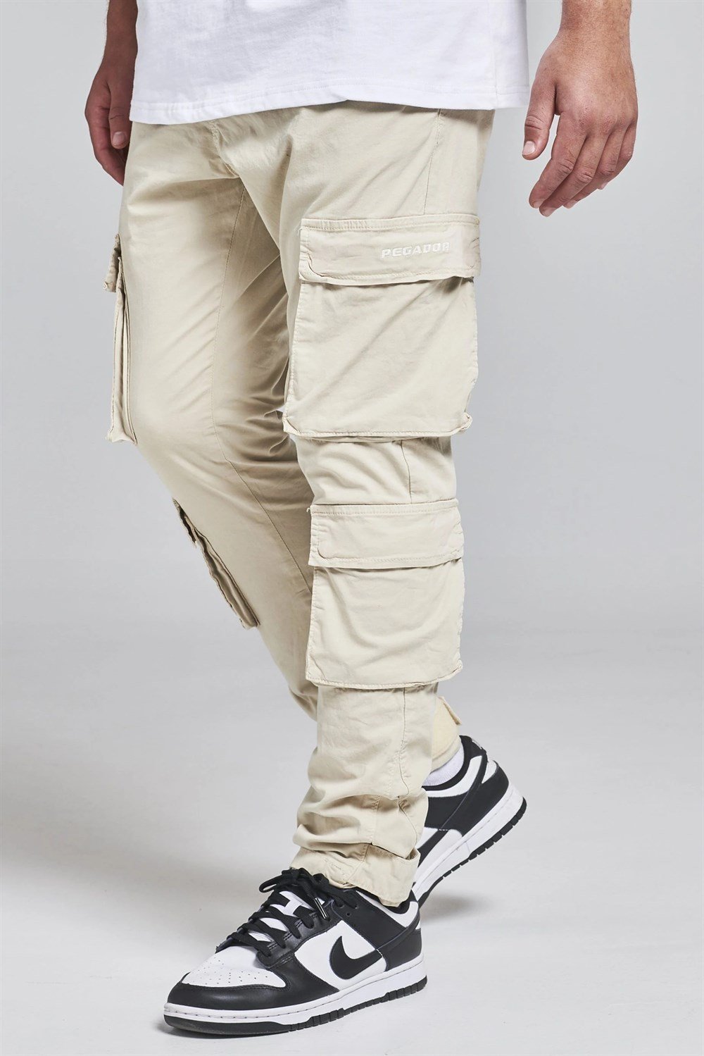 Önden Cepli Fremont Kargo    Pantolon Krem