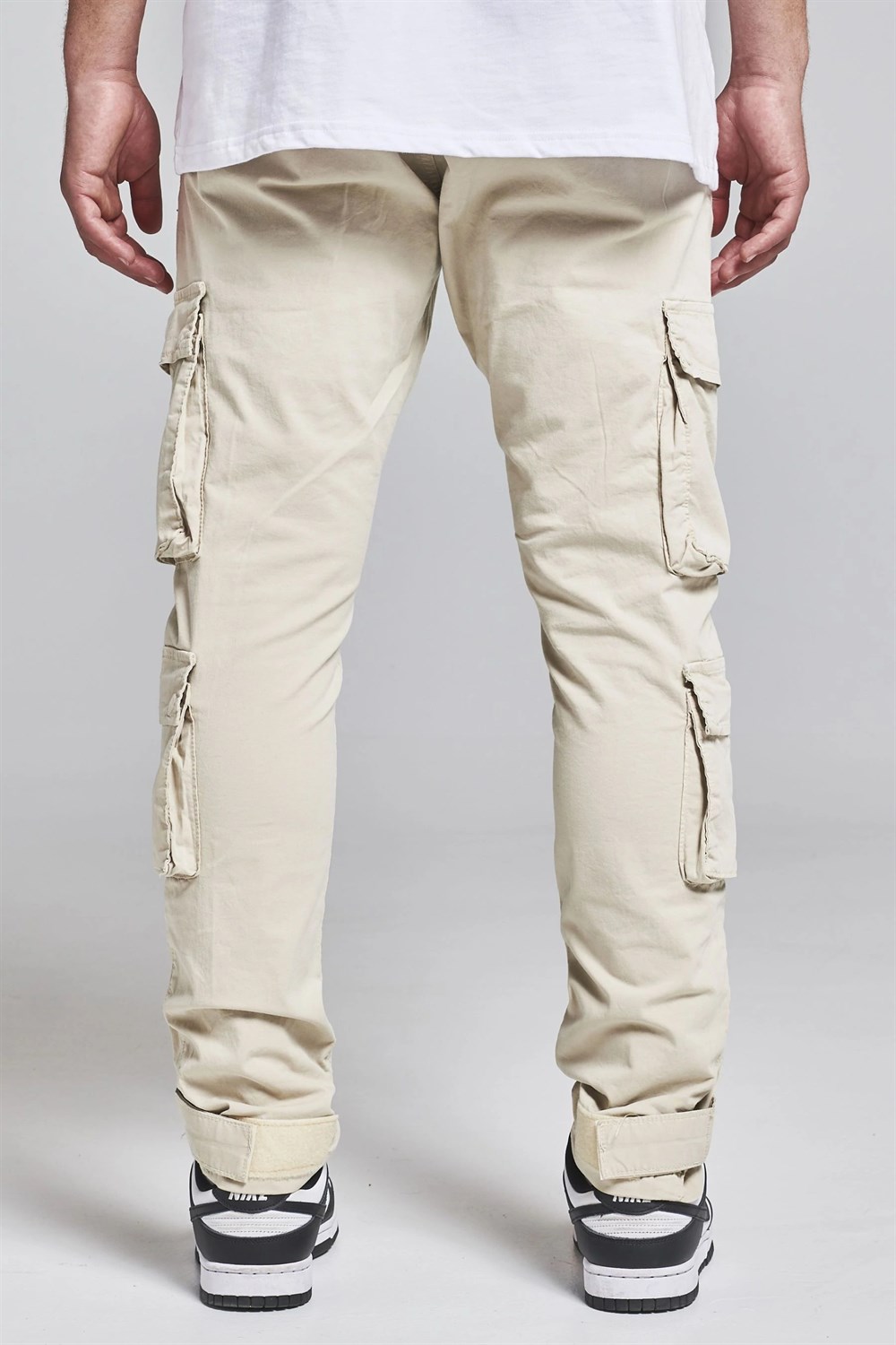 Önden Cepli Fremont Kargo    Pantolon Krem