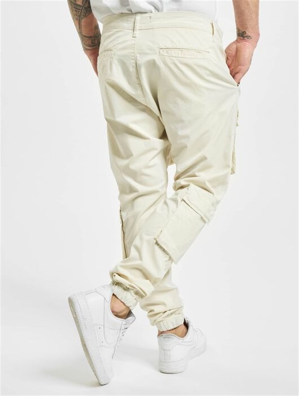 Önden Cepli Lyon   Pantolon Krem