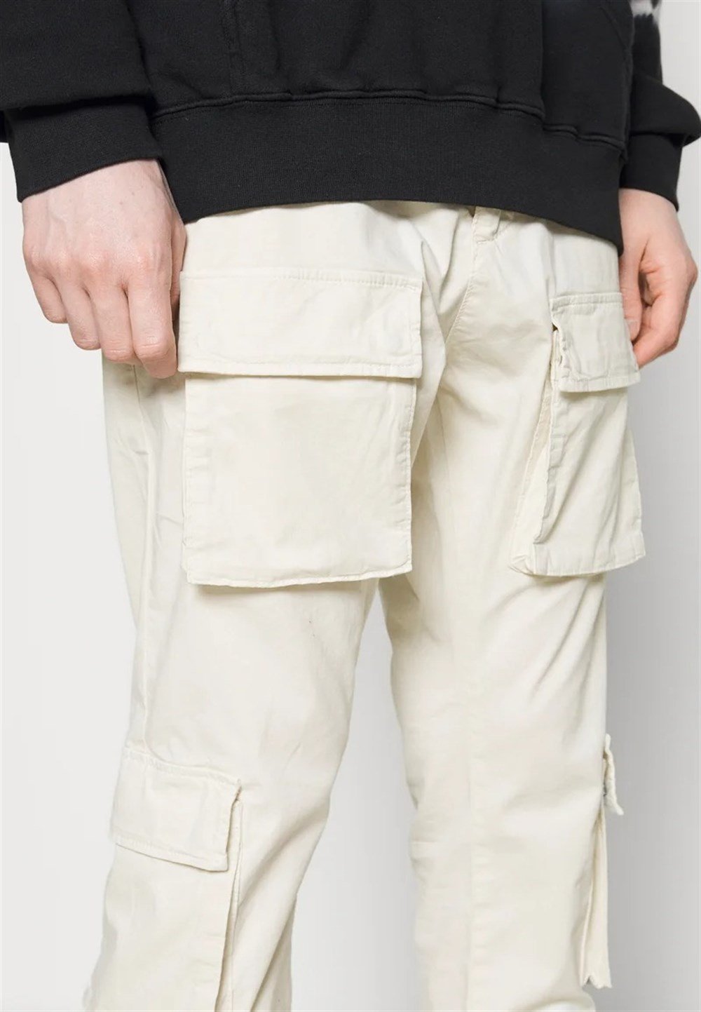 Önden Cepli Lyon   Pantolon Krem