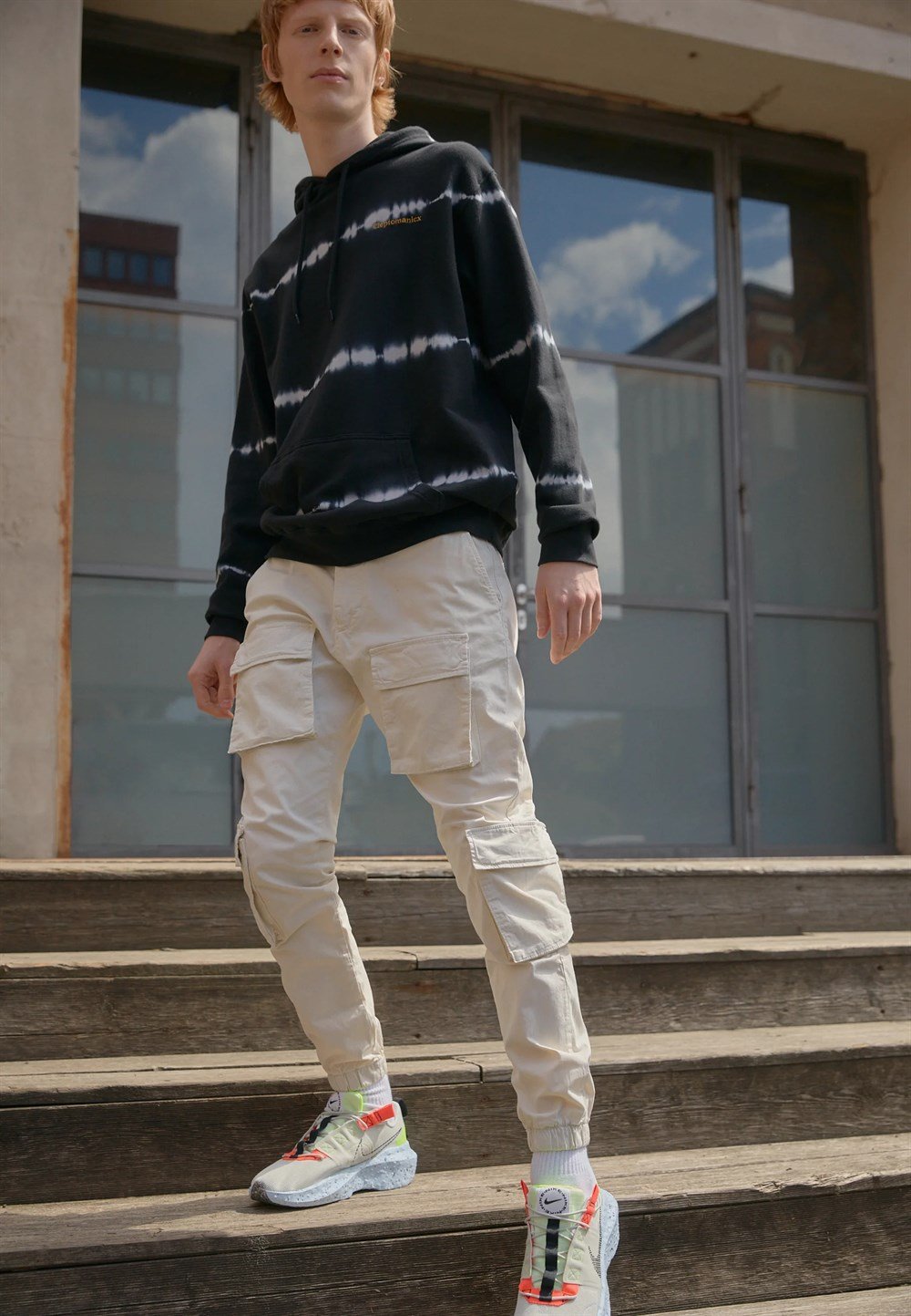 Önden Cepli Lyon   Pantolon Krem