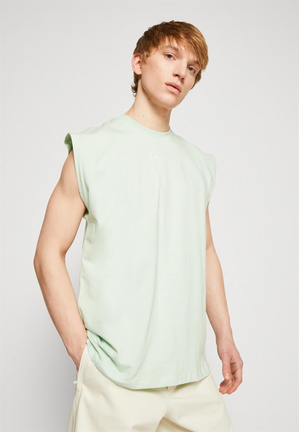 Oversize Basic  Small Logo Atlet-Mint Yeşili