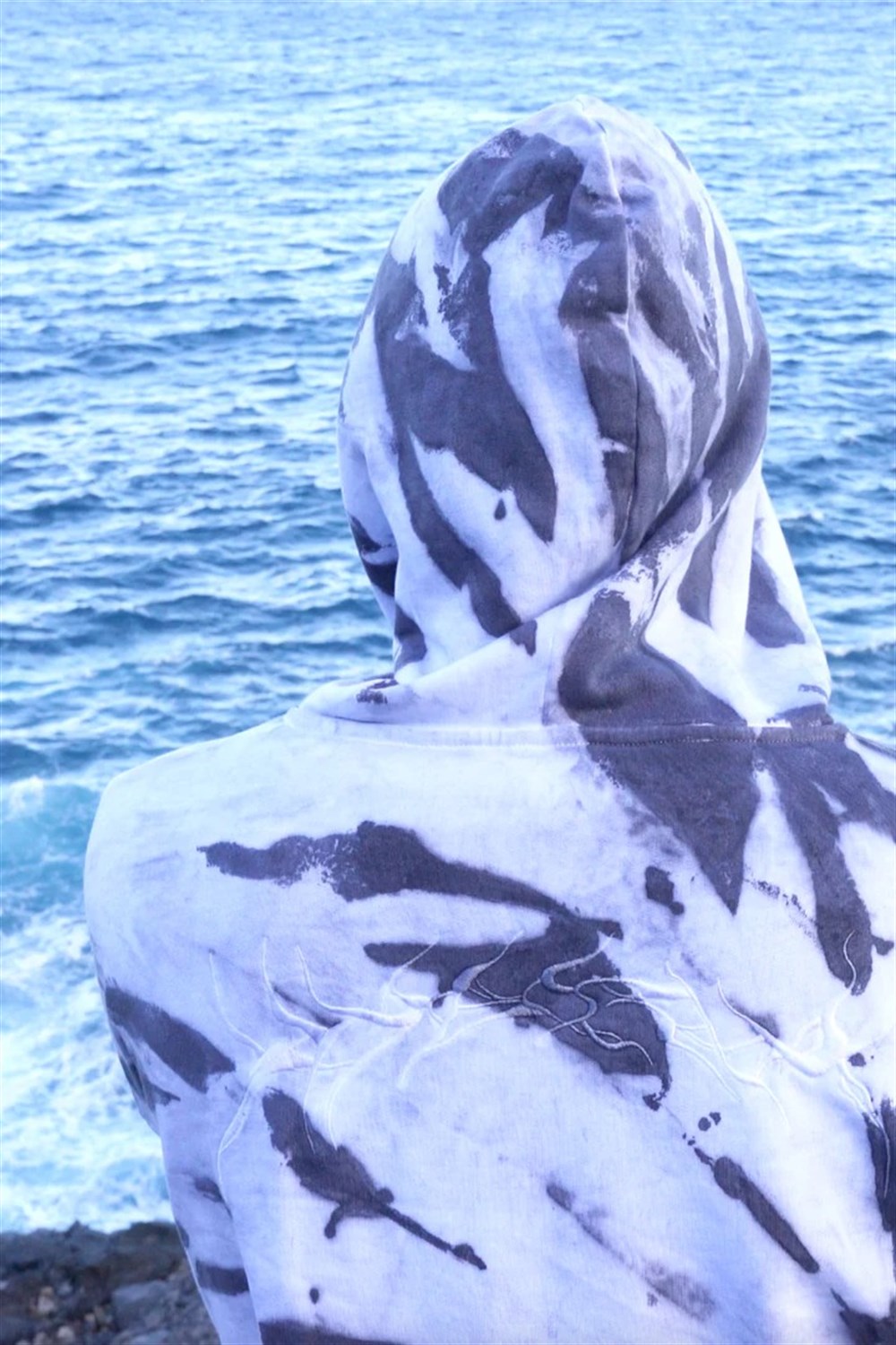 Oversize Dye Special Sweat-Gri-Beyaz