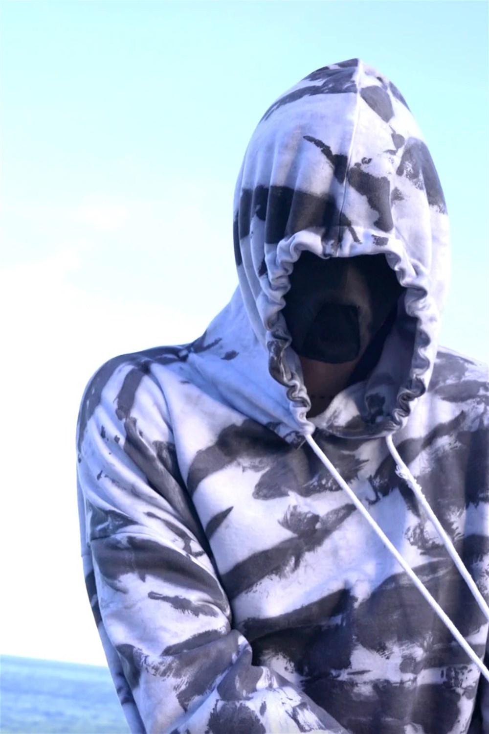 Oversize Dye Special Sweat-Gri-Beyaz