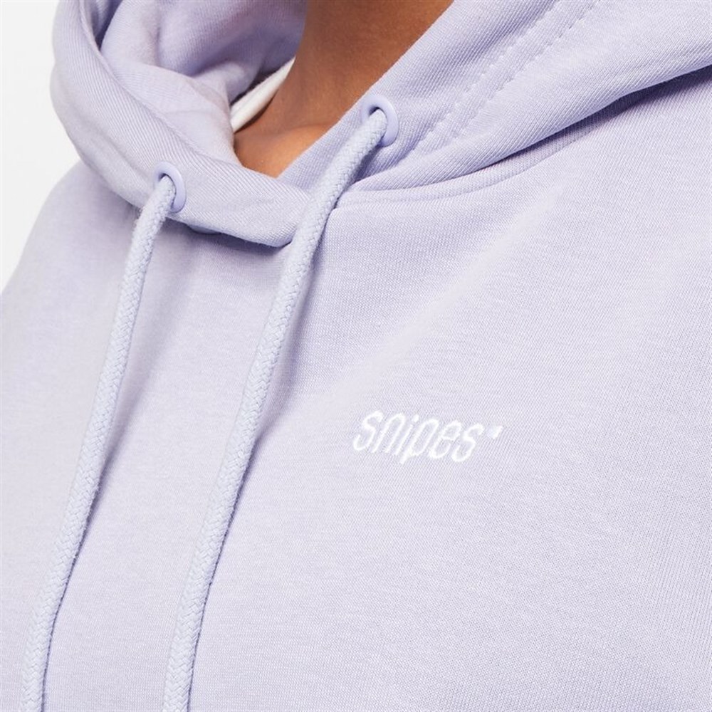 Oversize Kapişonlu Sweat Lila