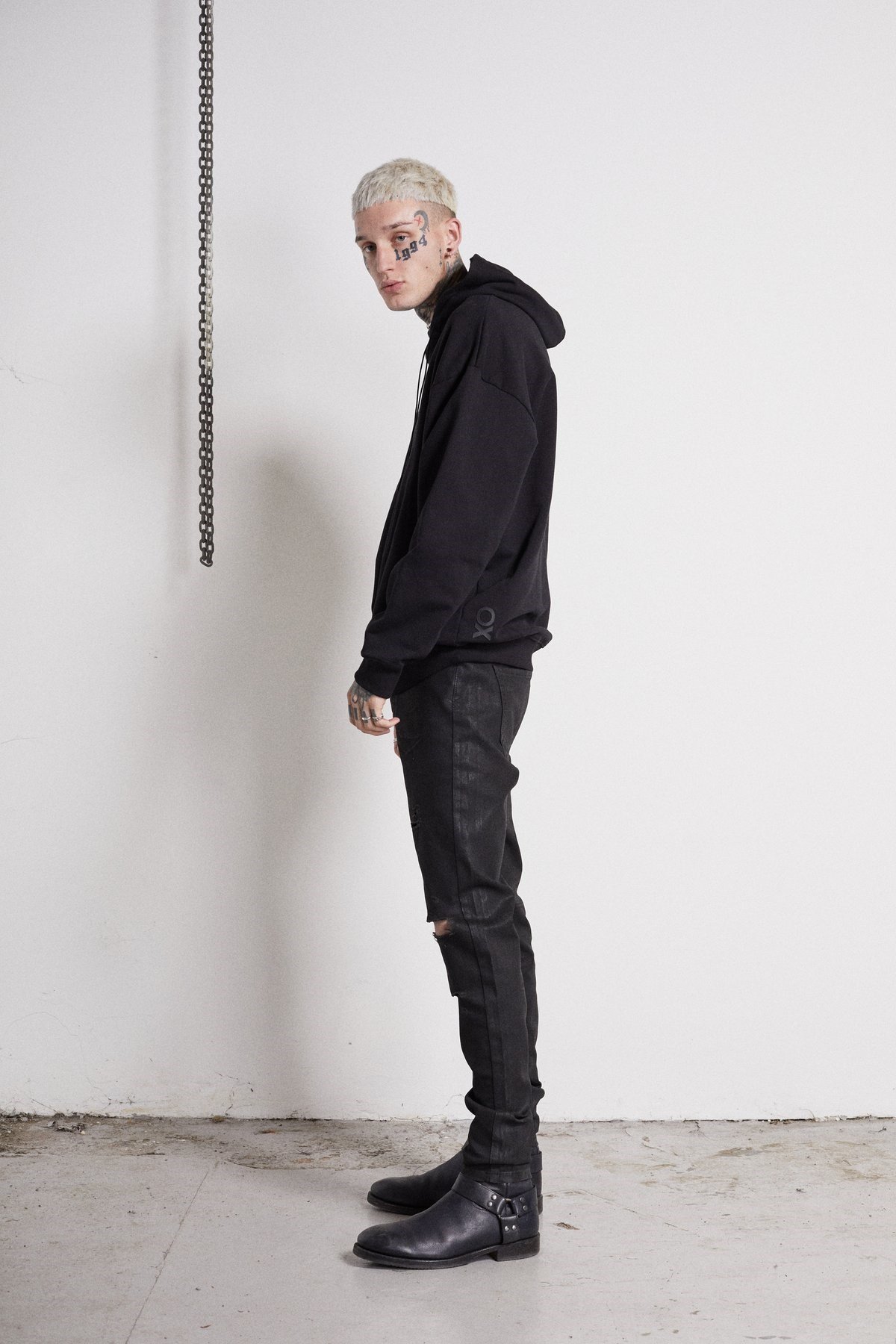 Oversize Kapişonlu Sweat Siyah