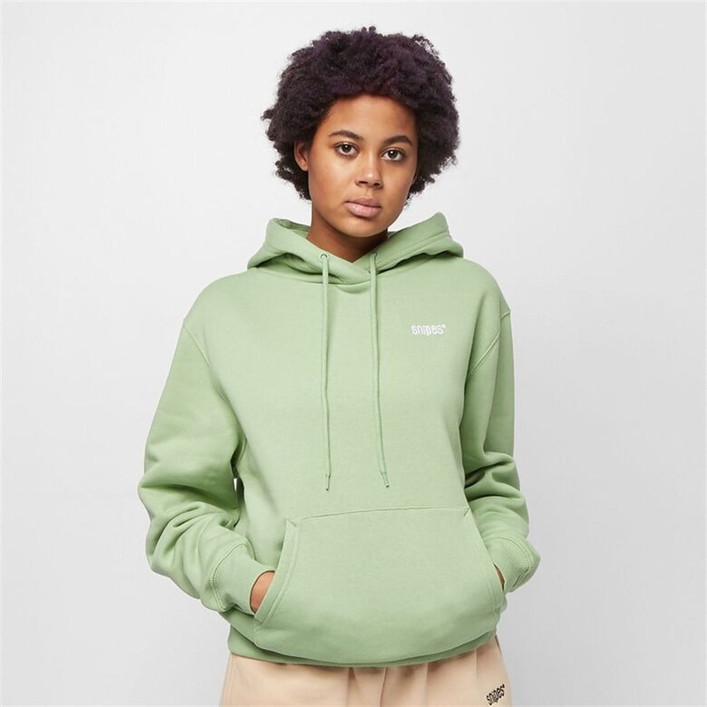 Oversize Kapişonlu Sweat Yeşil