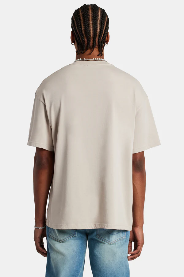 OVERSIZED CREATIVE STUDIO T-SHIRT-Krem