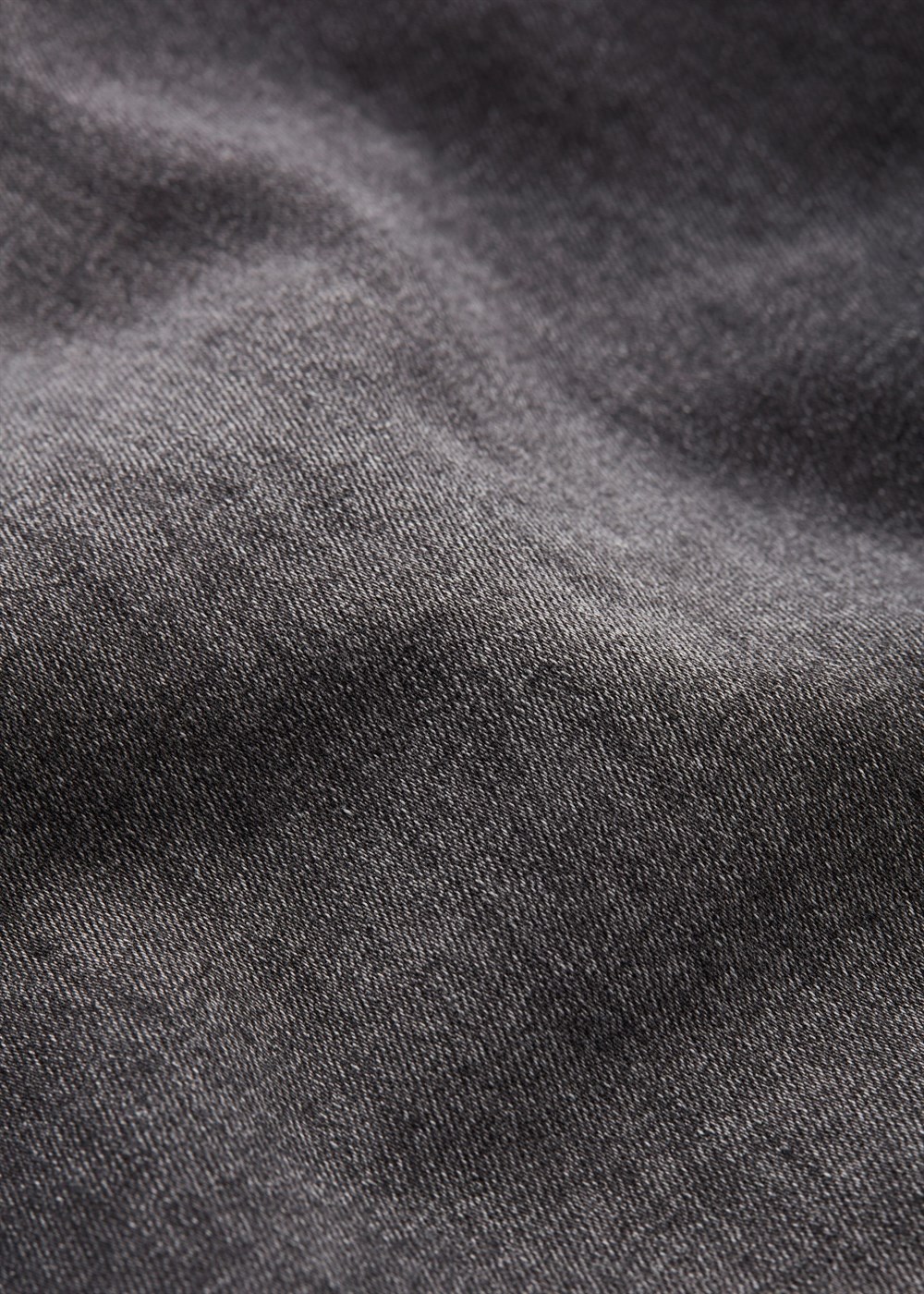 Paçası Katlı Jean Şort   Açık Antrasit