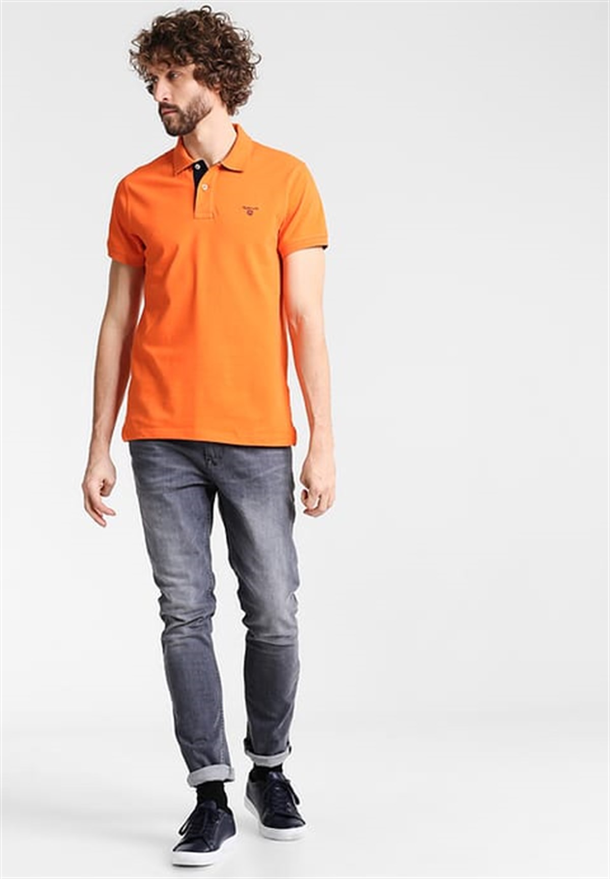 Polo Yaka T-Shirt Turuncu