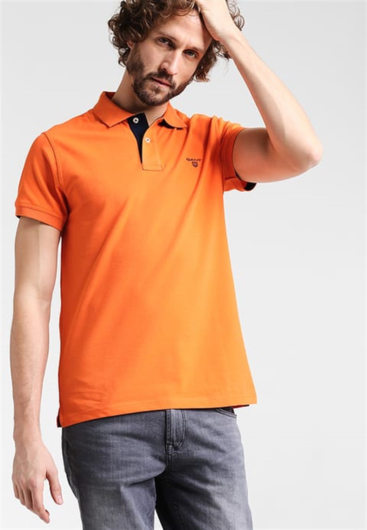 Polo Yaka T-Shirt Turuncu