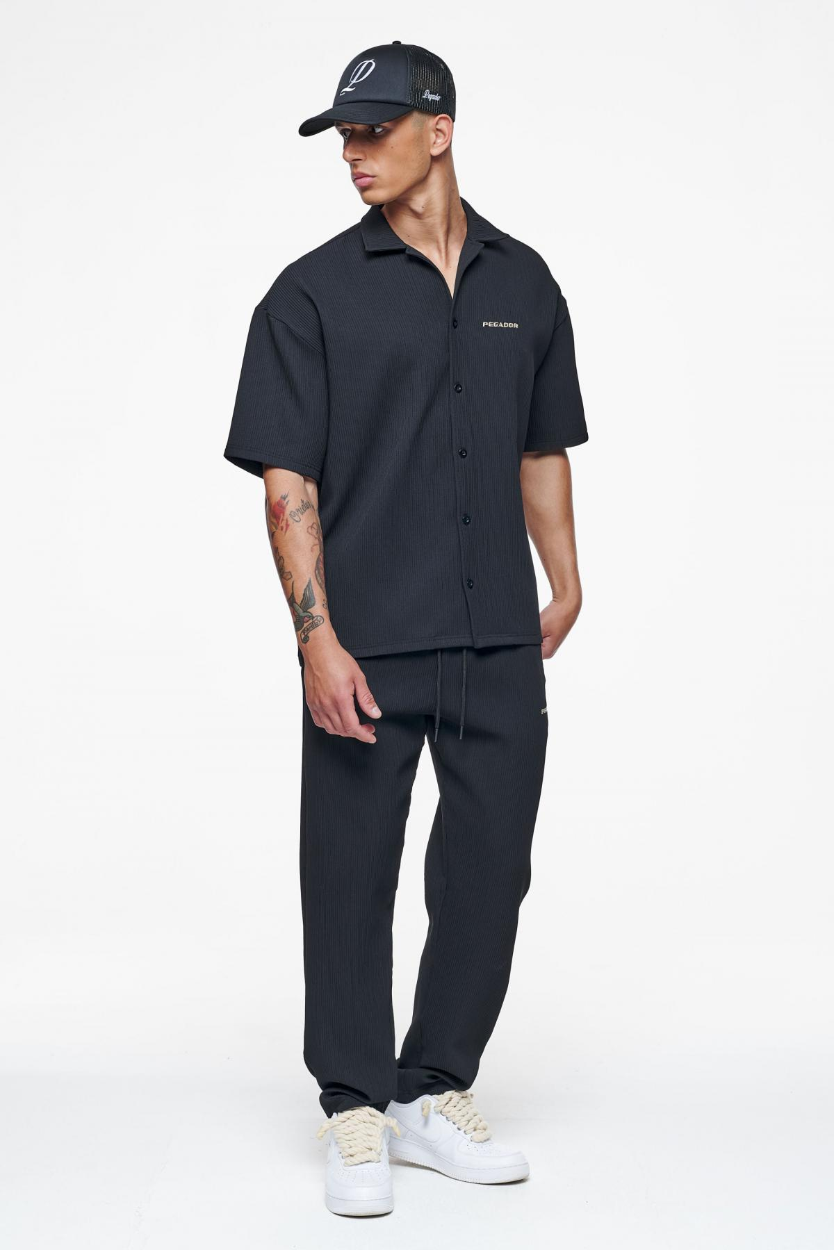 Primo Plissee Summer Shirt-Siyah