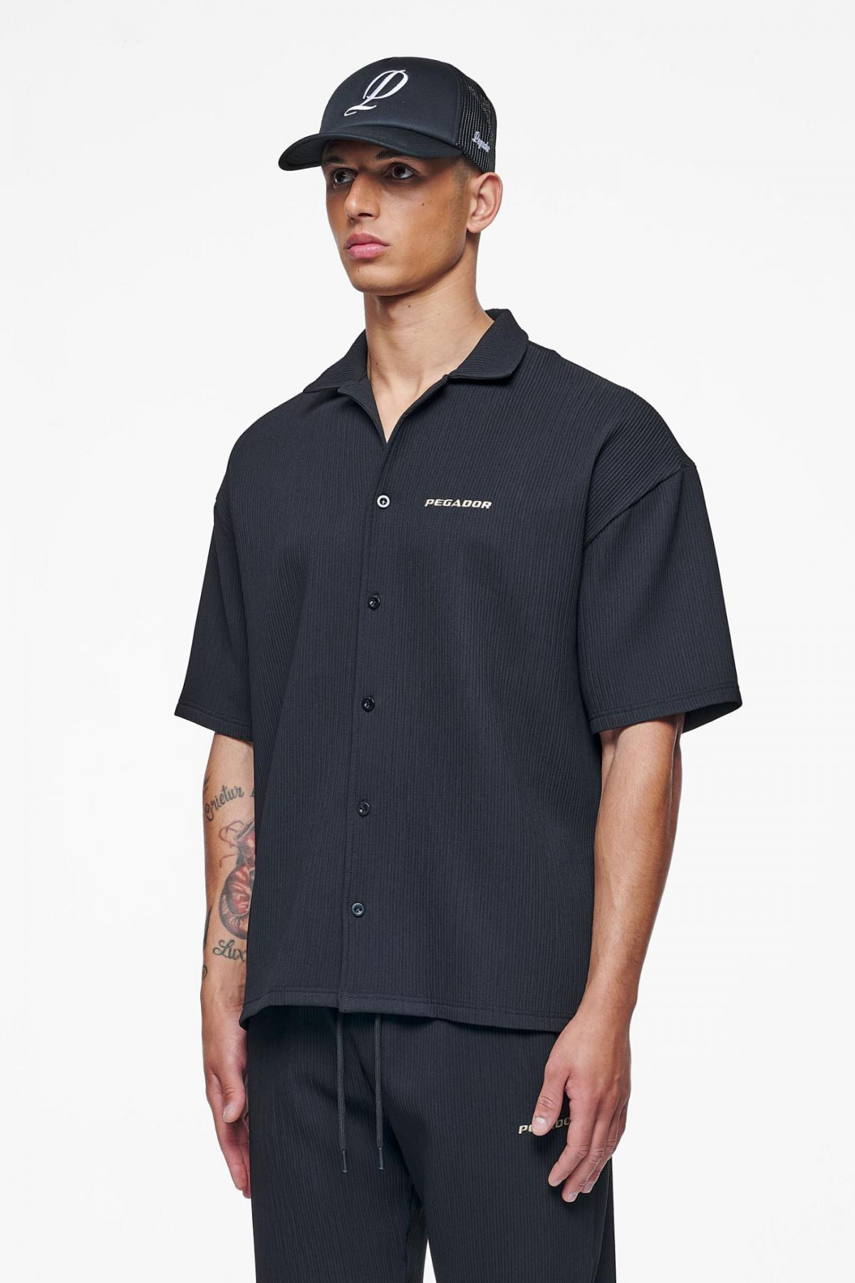 Primo Plissee Summer Shirt-Siyah
