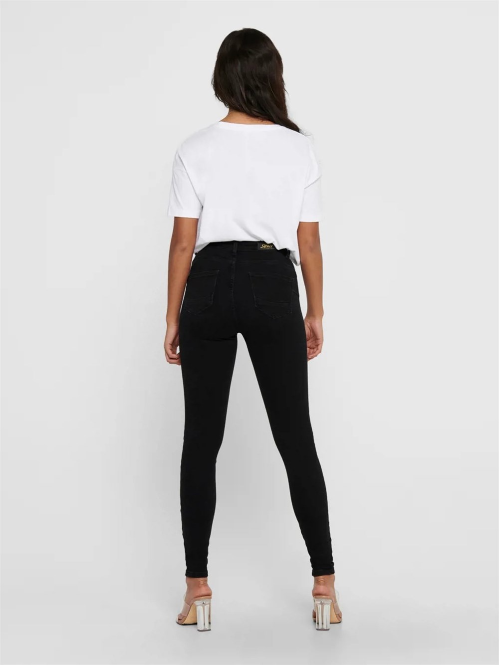 PUSH UP SKINNY FIT JEANS-Antrasit