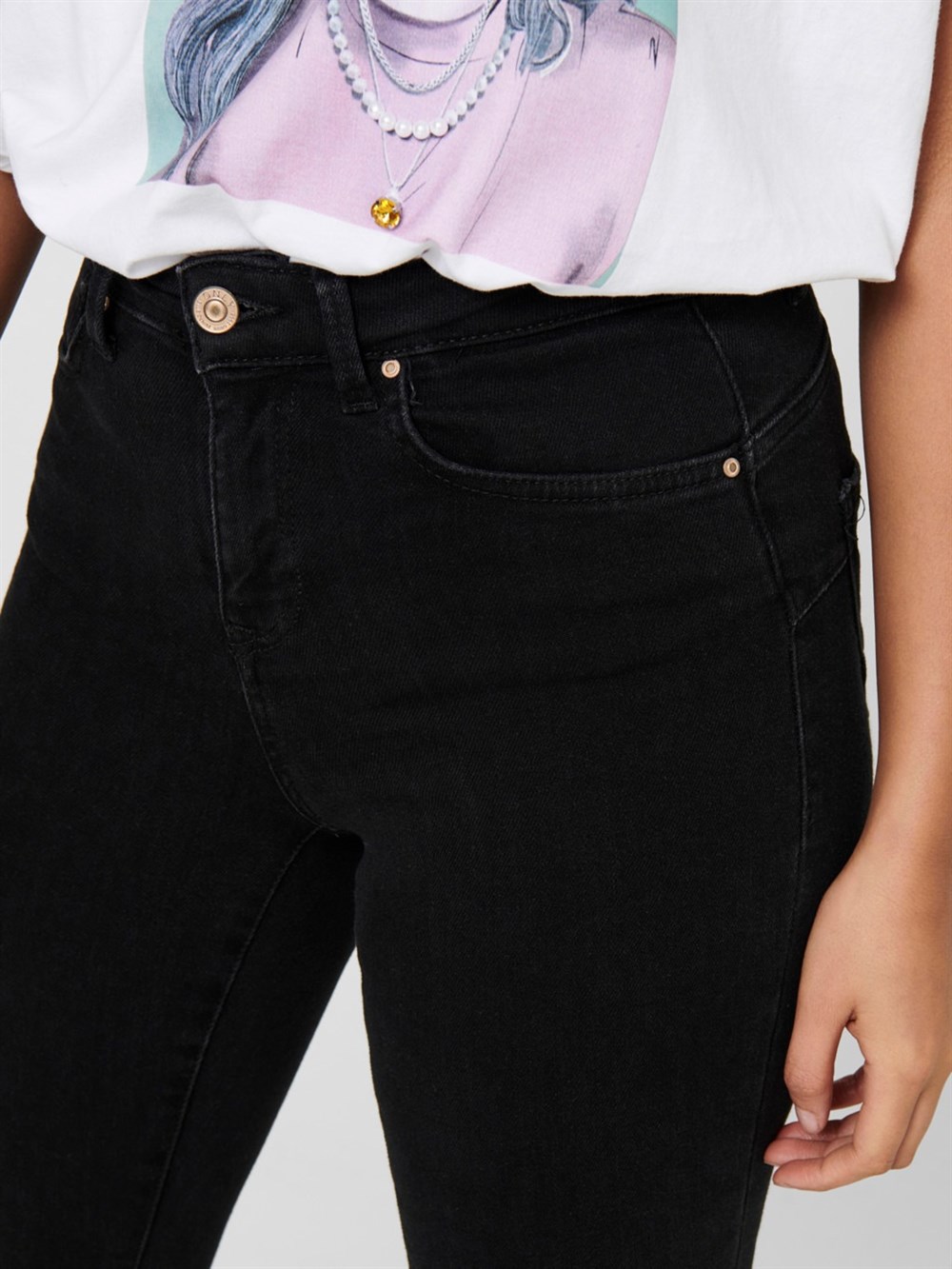 PUSH UP SKINNY FIT JEANS-Antrasit