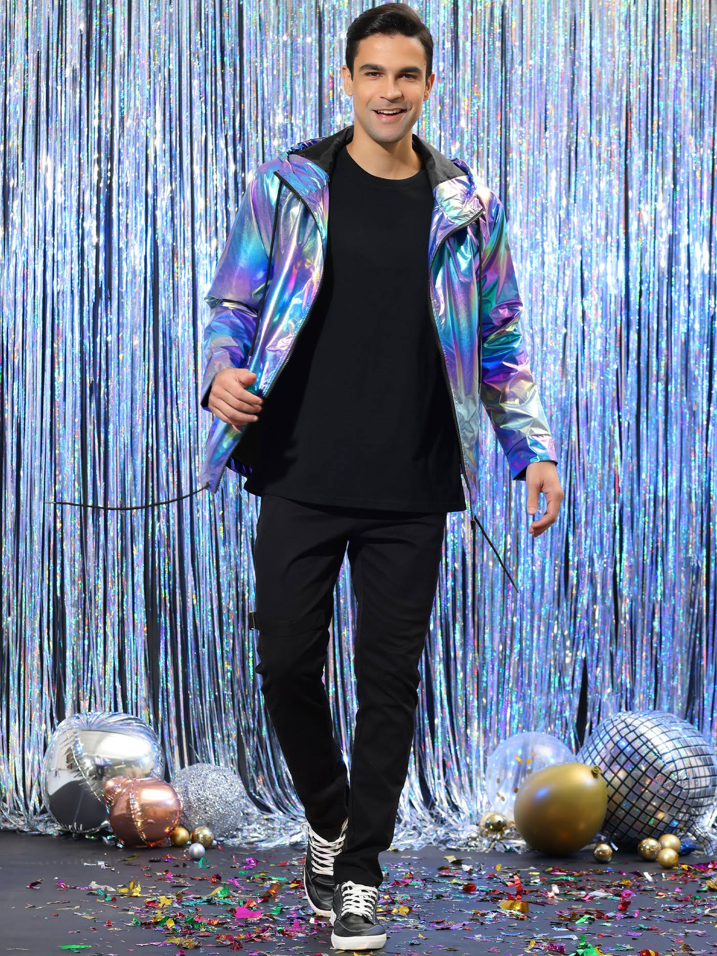 Reflektörlü Yağmurluk-Karısık Renkli