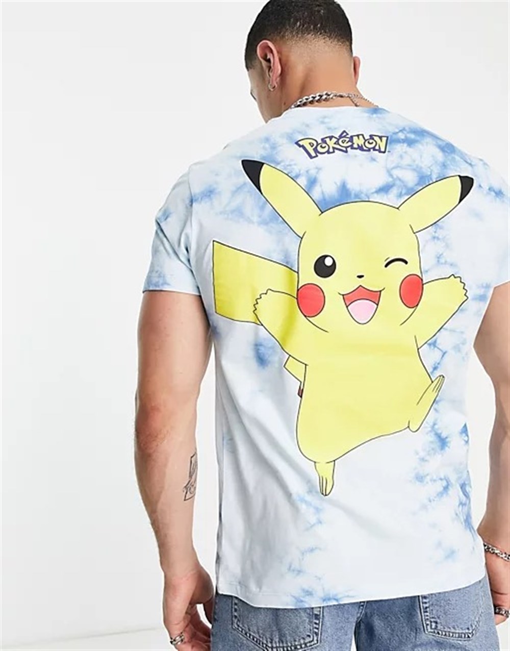 Regular  Unisex  Pikachu T shirt Mavi