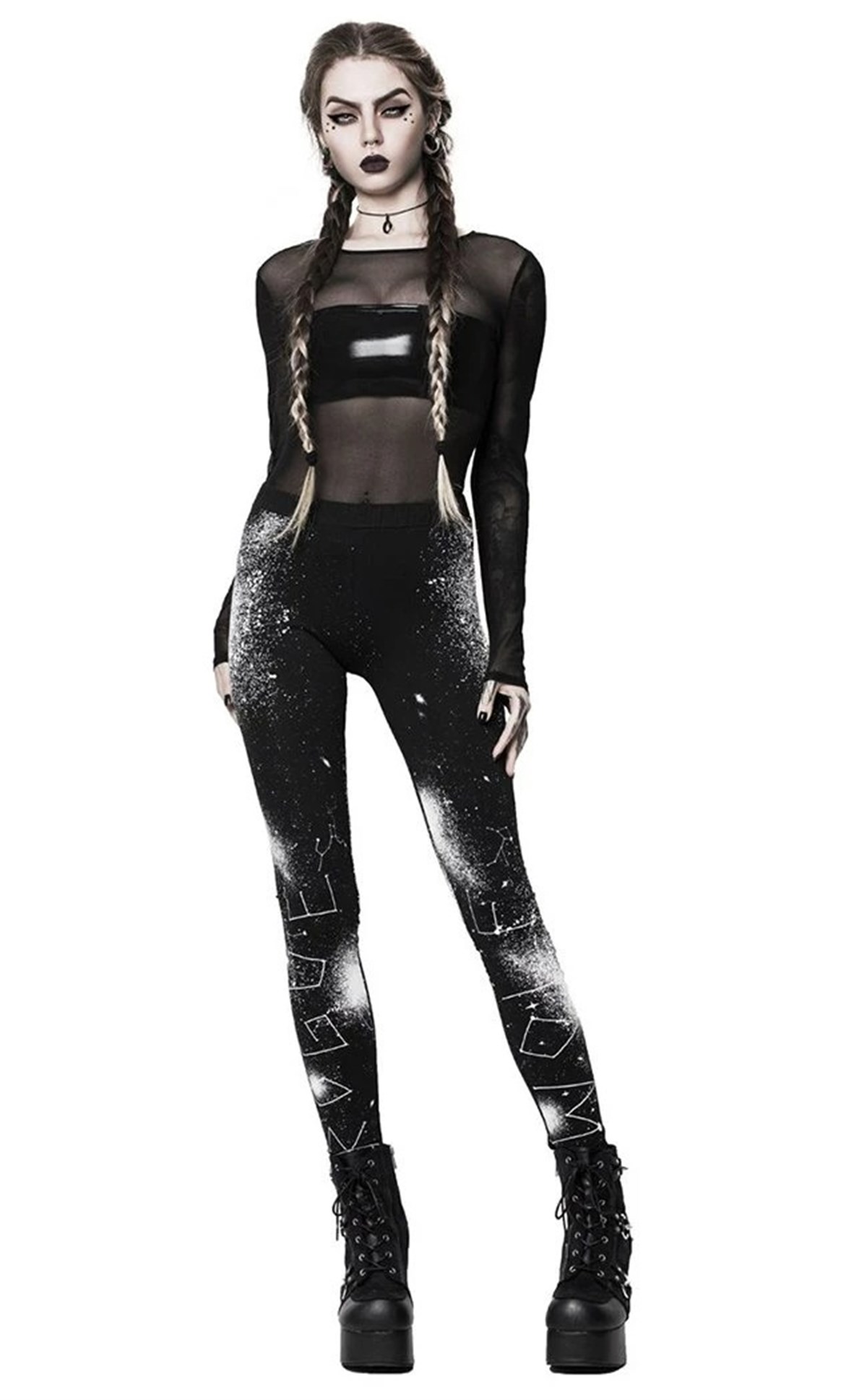 Rouge Satan Pant Tayt Siyah