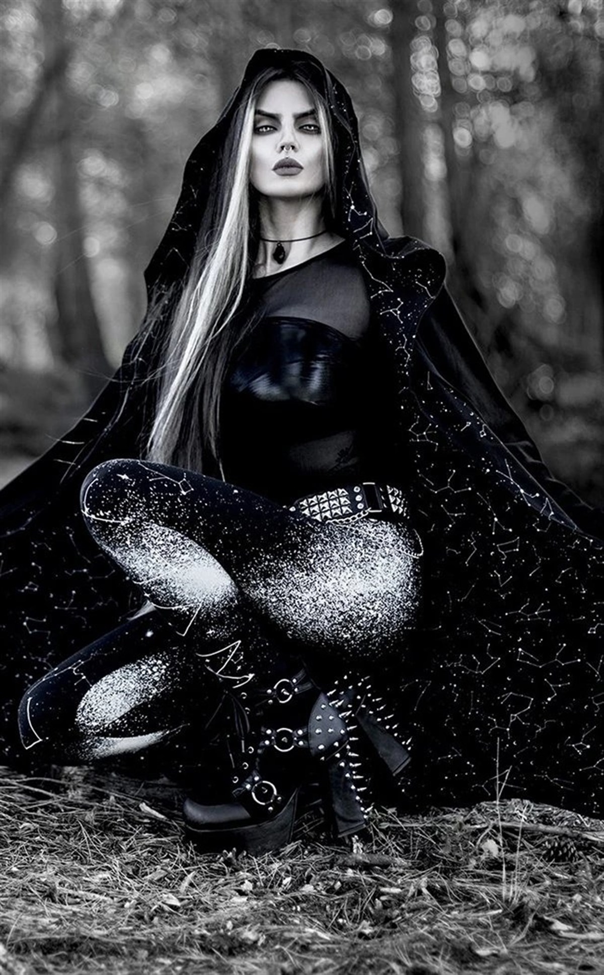 Rouge Satan Pant Tayt Siyah