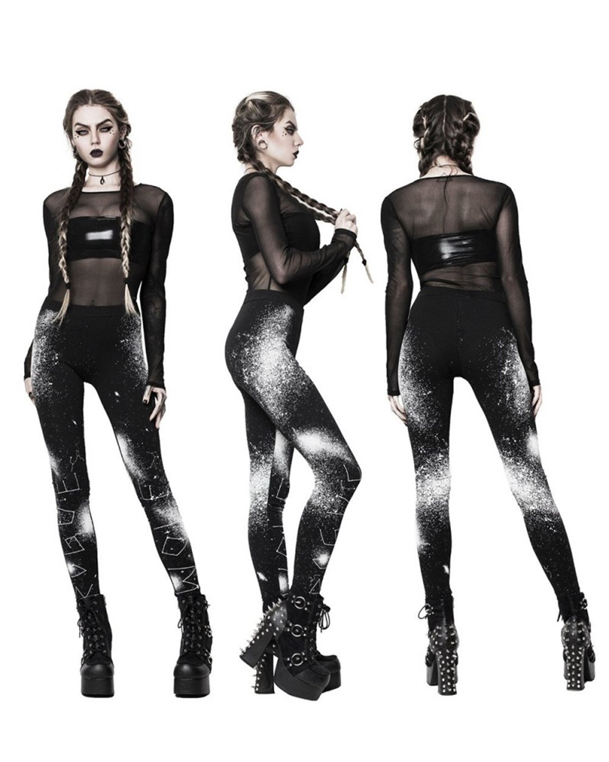 Rouge Satan Pant Tayt Siyah