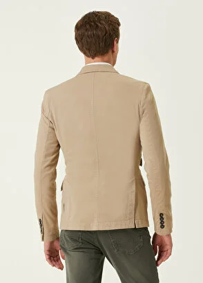 Spor  Blazer Ceket-Bej