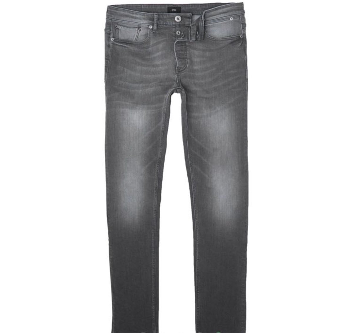 Taşlamalı  Skinny Jean Antrasit-Gri