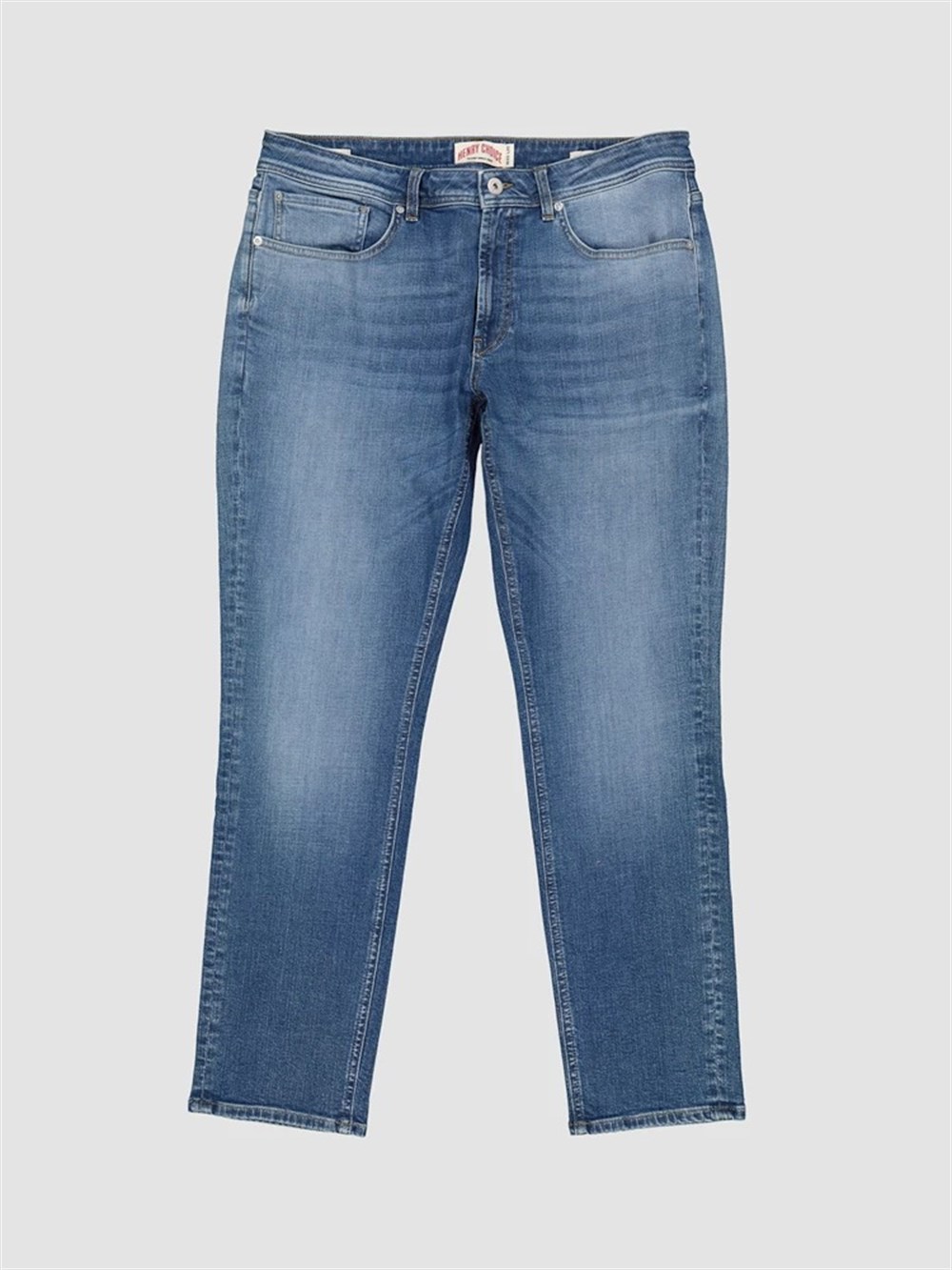 Taşlamalı Skinny Jean-Mavi Açık