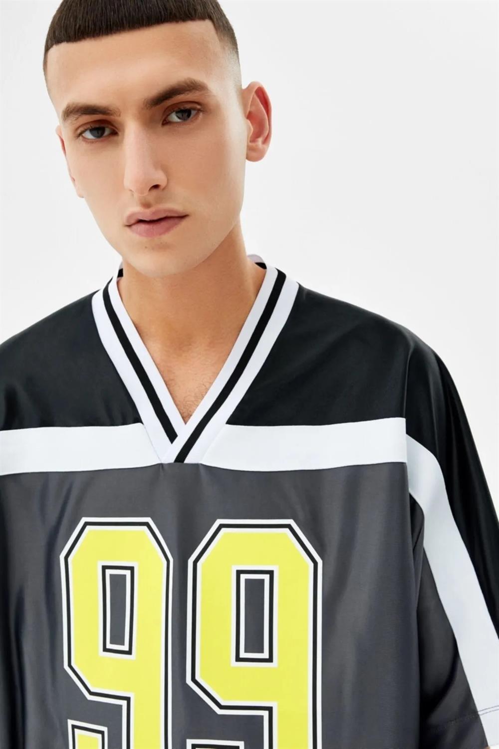 Unisex Oversize 99 T-shirt-Antrasit