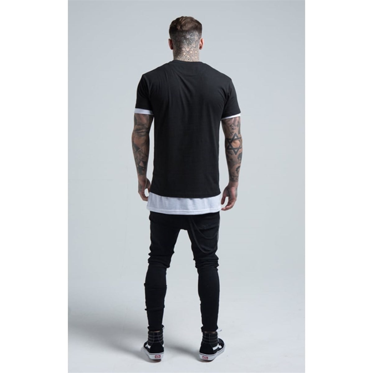Yırtık T-Shirt Siyah