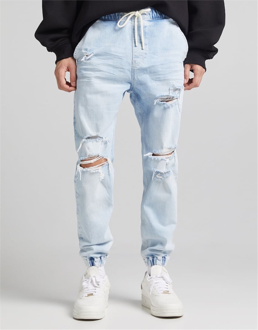 Yırtıklı Jogger   JEanMavi Açık