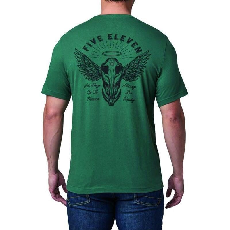 5.11 ALL HOGS GT HEAVEN SS TEE YESIL TISORT