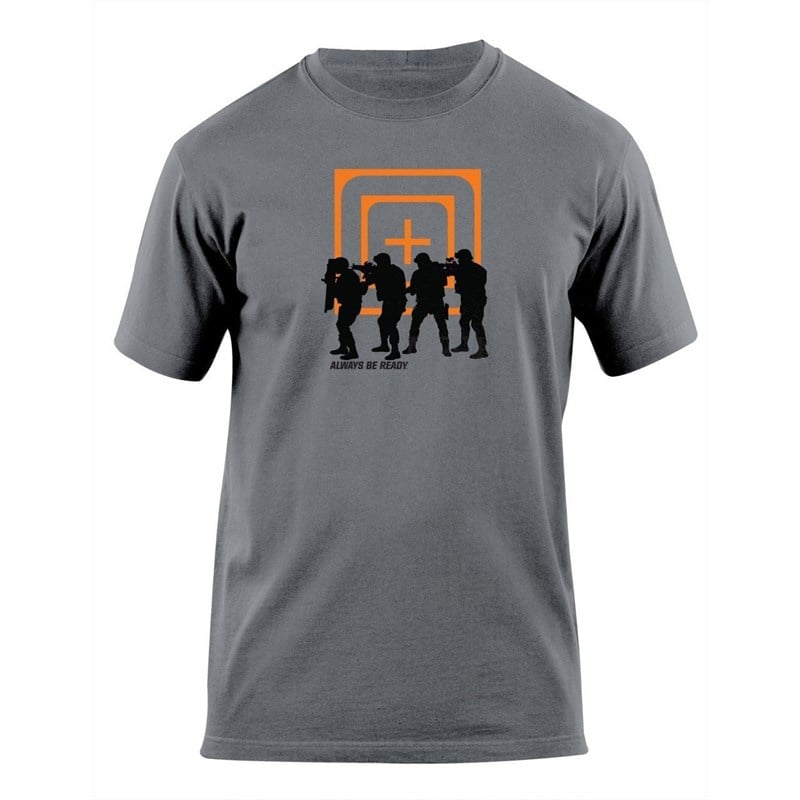 5.11 CROSS HAIR STACKED MAT SIYAH T-SHIRT