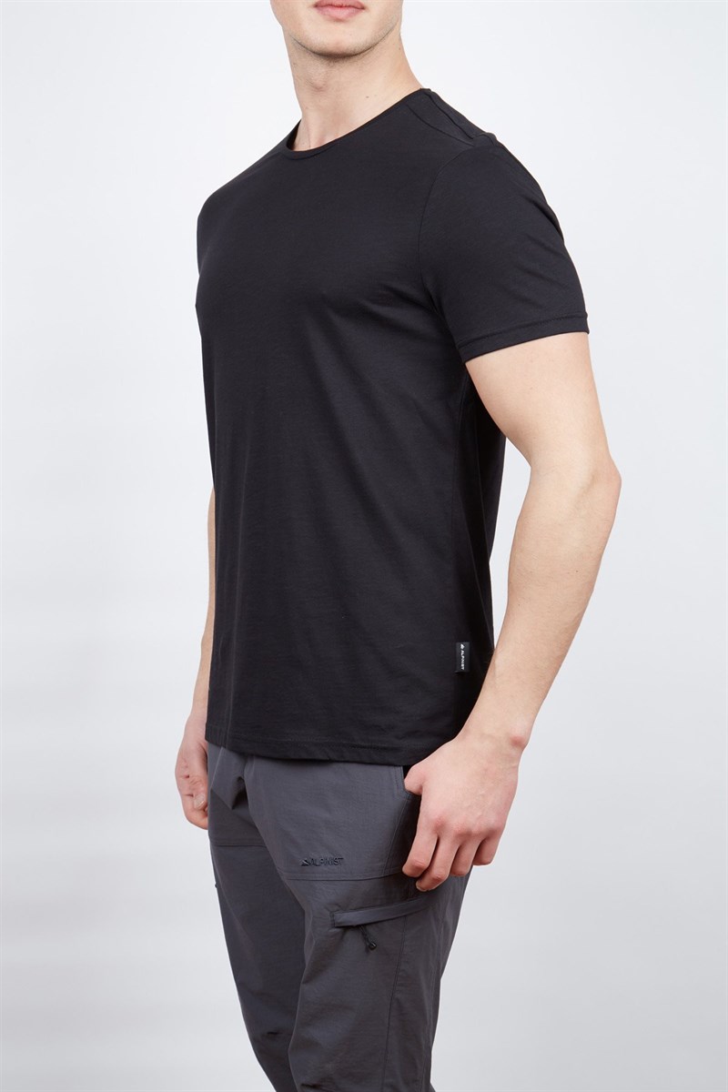 Alpinist Albino Basic T-Shirt Siyah