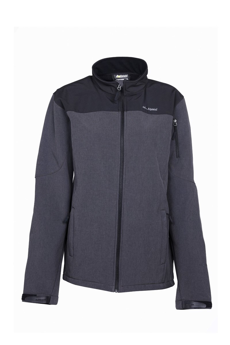 ALPİNİST Alpine Erkek Softshell Ceket Antrasit-Siyah