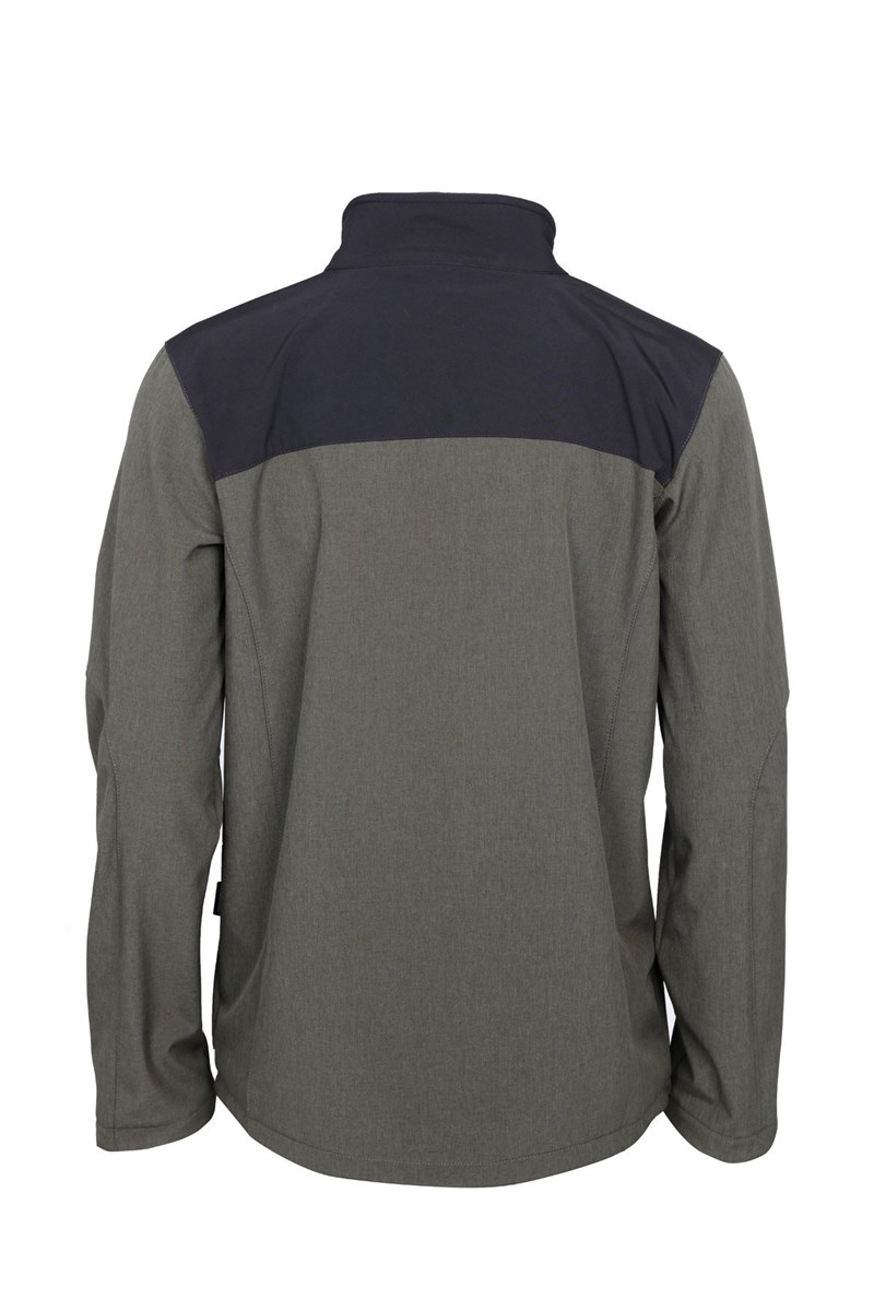 ALPİNİST Alpine Erkek Softshell Ceket Haki-Siyah
