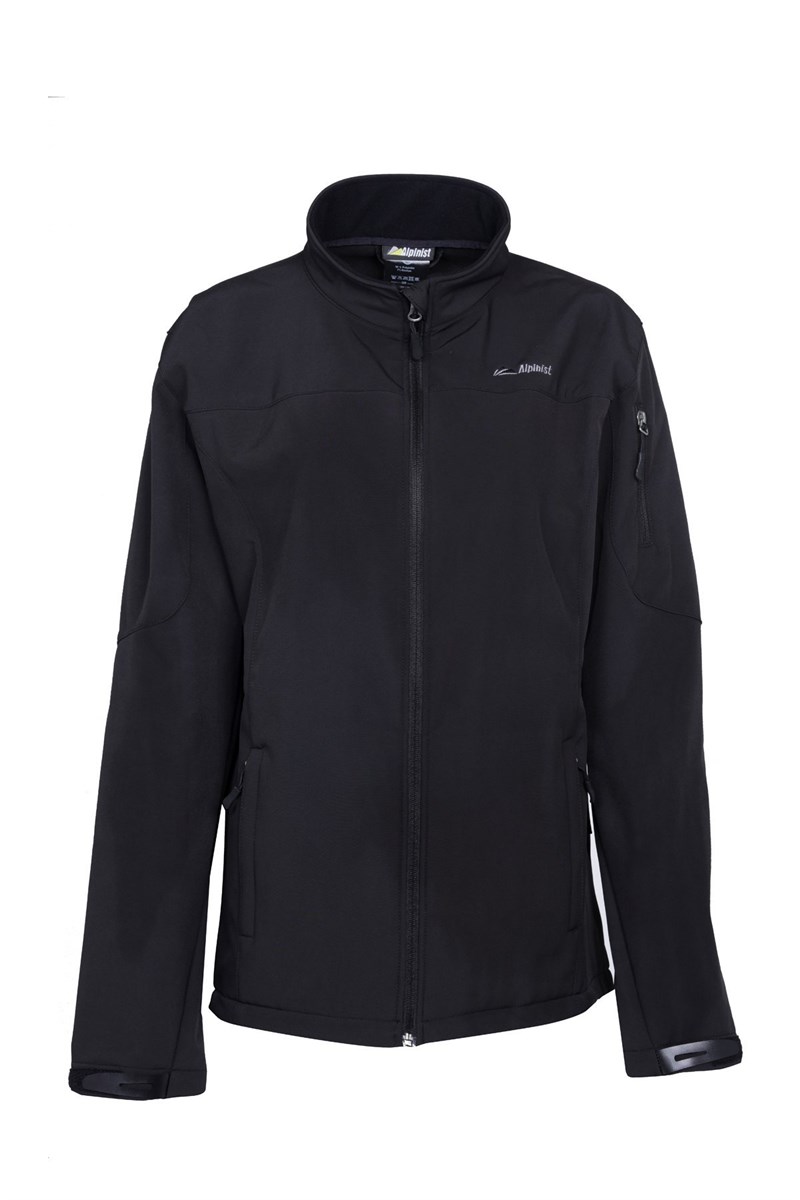 ALPİNİST Alpine Erkek Softshell Ceket Siyah