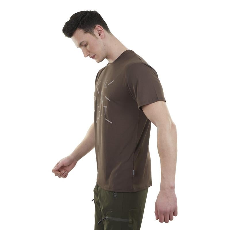 Alpinist Baseline Ultra Dry Erkek T-Shirt Kahverengi