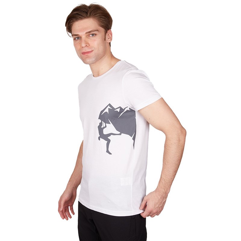 Alpinist Camp Erkek T-Shirt Beyaz