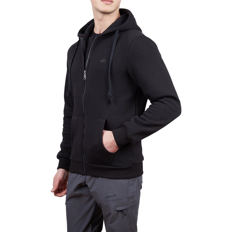 Alpinist Covert Tam Fermuarlı Erkek Sweatshirt Siyah