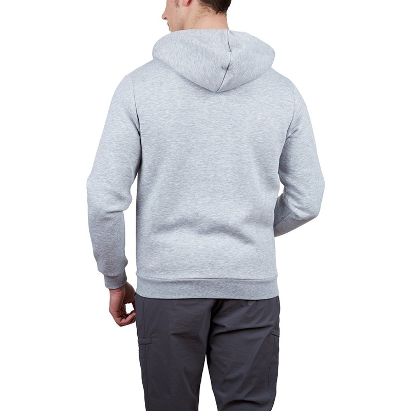 Alpinist Covert Tam Fermuarlı Erkek Sweatshirt Gri Melanj