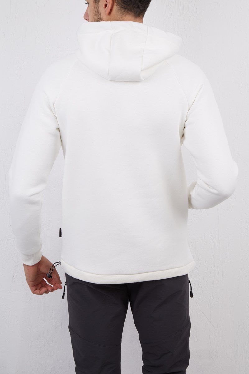 Alpinist Delta Kapşonlu Sweatshirt Ekru