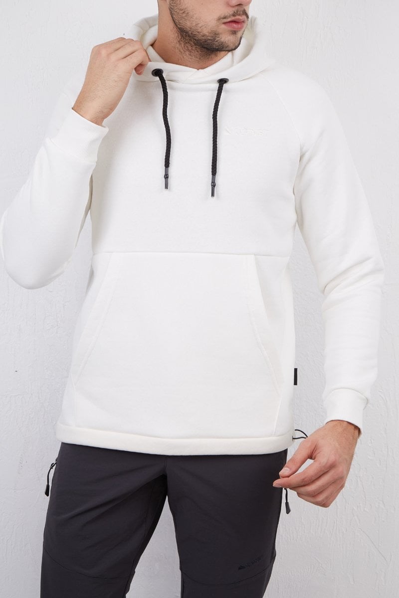Alpinist Delta Kapşonlu Sweatshirt Ekru