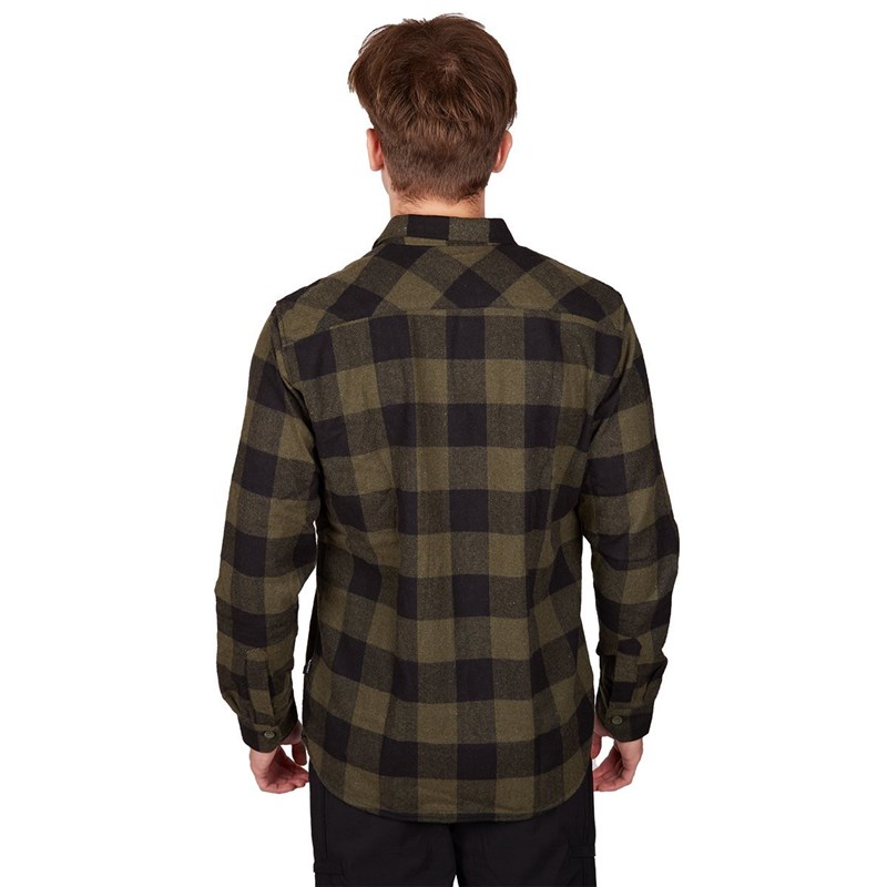 Alpinist Felder Erkek Ekose Outdoor Gömlek Haki